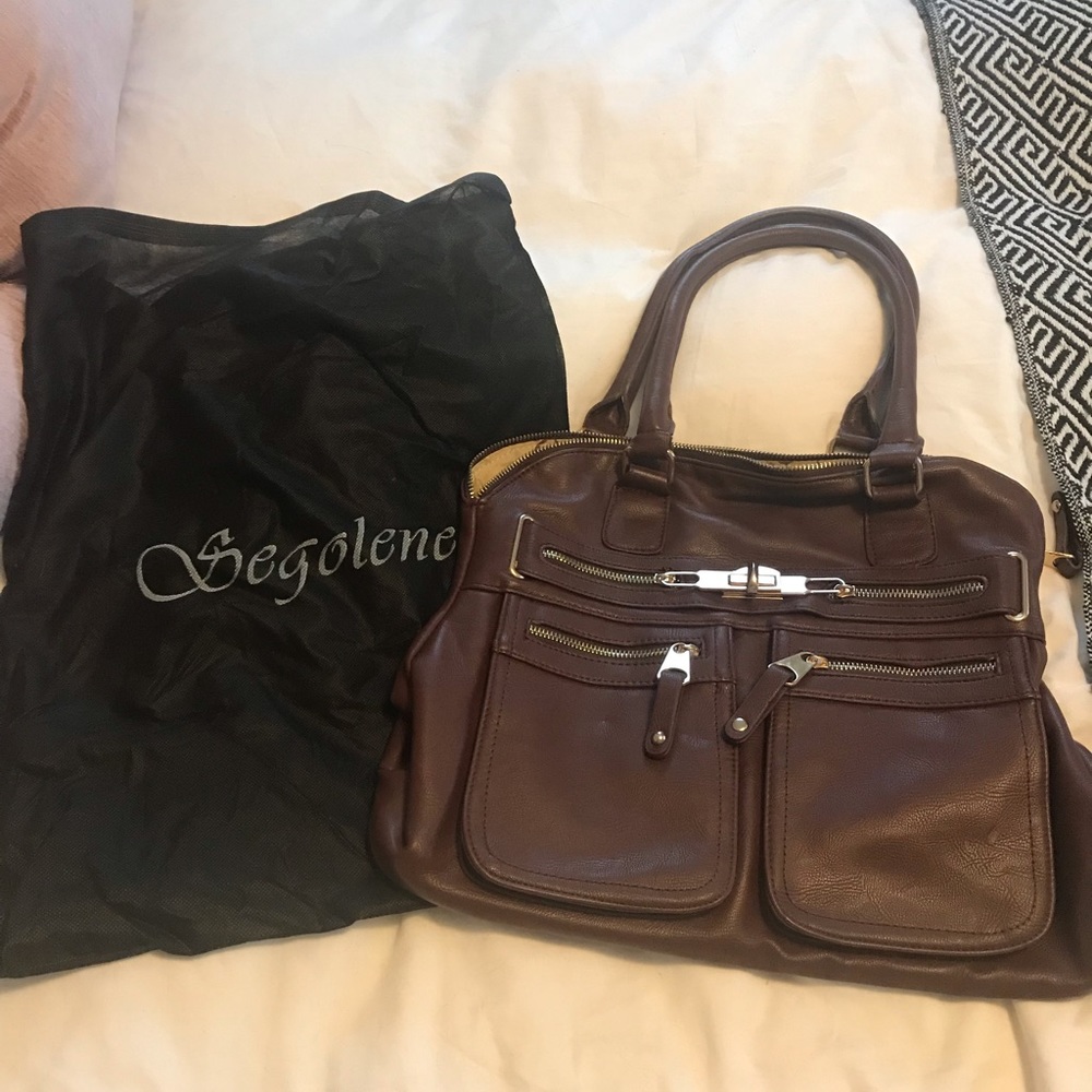 SEGOLENE brown handbag